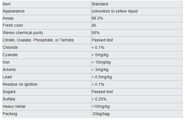 Wholesale Price High Purity Food Grade Lactic Acid Acidity Regulator